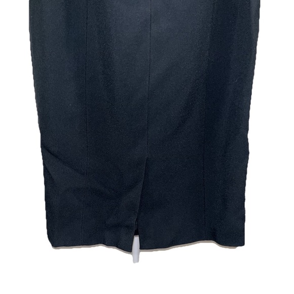 VERSACE Enver Black Sheath Midi Dress IT40 US4 ASO Hailey Bieber Stretch NWT - Picture 12 of 15